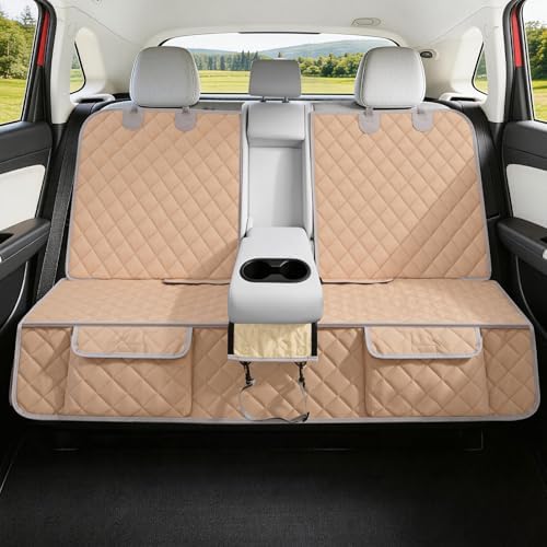 Bark Lover Dog Car Seat Cover for Back Seat, Armrest Compatible, Waterproof by BarkLover