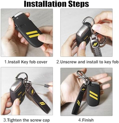 YOSRTER Key Fob Cover with Keychain - Image 5