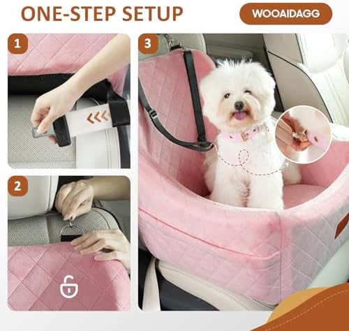 WOOAIDAGG Dog Car Seat for Medium Dogs, Pet Travel Bed - Image 5