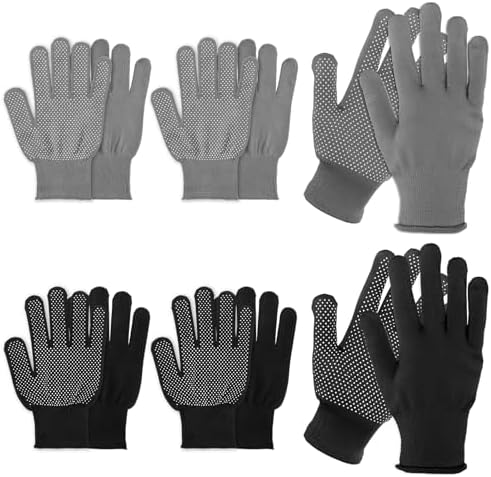 6 Pairs Work Gloves for Men & Women, Knitted Safety Work Gloves by Unknown