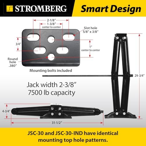 Stromberg Carlson JSC-30 Scissor Jacks – Heavy-Duty 30-Inch RV Leveling System - Image 3