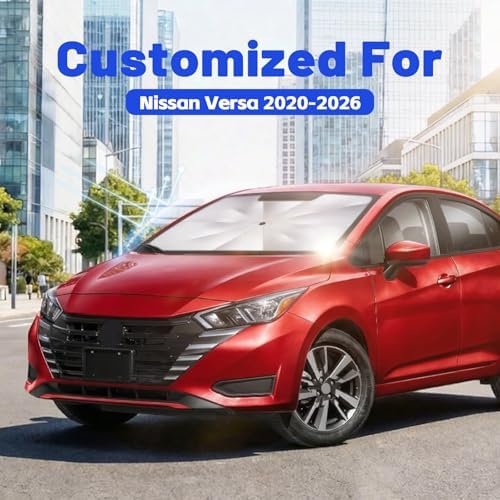 Car Windshield Sun Shade for Nissan Versa 2020-2026, Foldable Car Sunshade - Image 2
