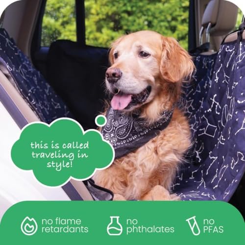 Molly Mutt Deep Blue Dog Car Seat Cover, GOTS-Certified Cotton - Image 6
