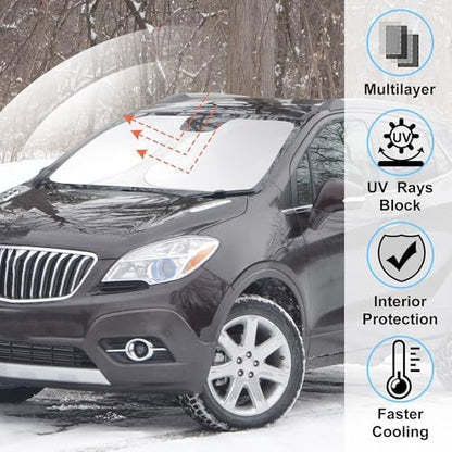 Windshield Sun Shade for 2013-2019 Buick Encore Accessories - Image 2