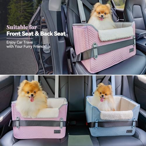 PETSFIT Dog Car Seats for Small Dogs, Portable Puppy Car Saet for Car - Image 2