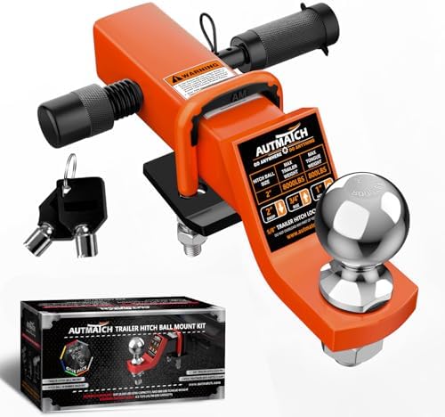 AUTMATCH Trailer Hitch Ball Mount by AUTMATCH