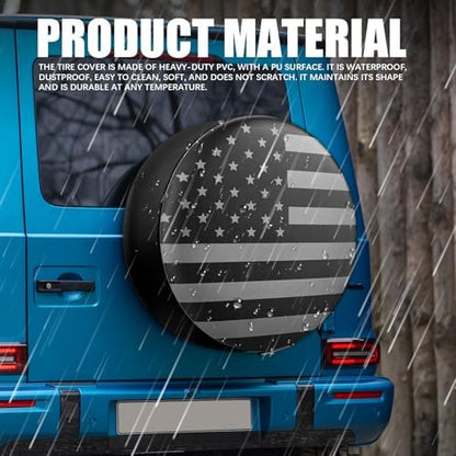 Spare Tire Cover for RV Trailer, Trailer Wheel Covers, Waterproof Leather - Image 6