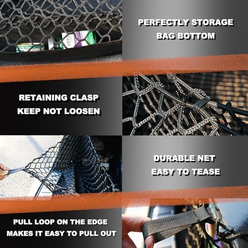 Cargo Net for Toyota Tacoma Pickup Trunk Car Rear Tailgate Touring Netting - Image 6