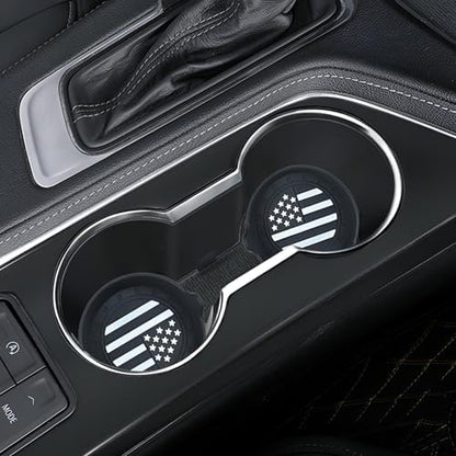 Amooca 2-Pack Car Cup Coaster Silicone Spill-Proof Cup Holder Inserts - Image 5