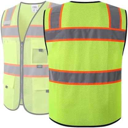 JKSafety Safety Vest for Men Women Hi Vis Relfective Vest - Image 5