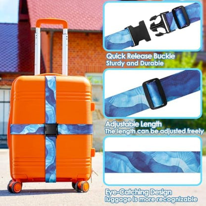 Gutsdoor Luggage Straps for Suitcases Adjustable Travel Belt, Connector Holds - Image 2