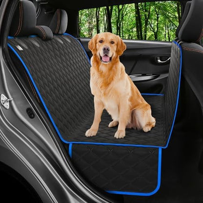 Dog Car Seat Cover for Back Seat, Dog Hammock for Car, Truck & Tesla by Petloox
