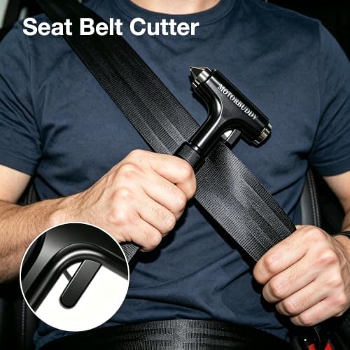MOTORBUDDY Window Breaker Seatbelt Cutter and Glass Breaker - Image 7