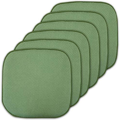 Sweet Home Collection Cushion Memory Foam Chair Pads Honeycomb Nonslip Back by SweetHomeCollection