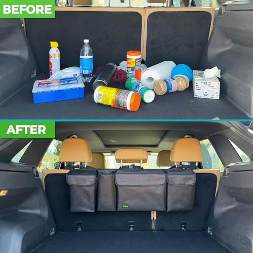 PIDO Hanging Trunk Organizer, SUV Backseat Storage Bag - Image 5