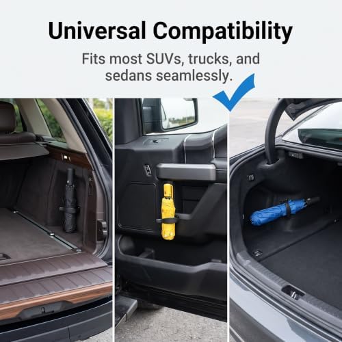 2 PCS Car Trunk Umbrella Holder Clip, Heavy‑Duty ABS Umbrella Fixing Clamp - Image 7