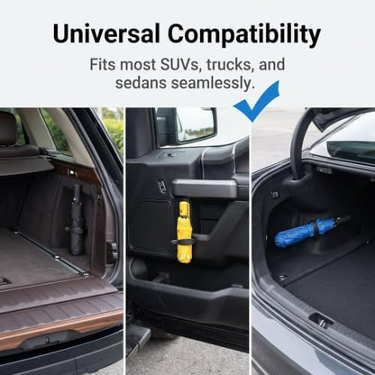 2 PCS Car Trunk Umbrella Holder Clip, Heavy‑Duty ABS Umbrella Fixing Clamp - Image 7