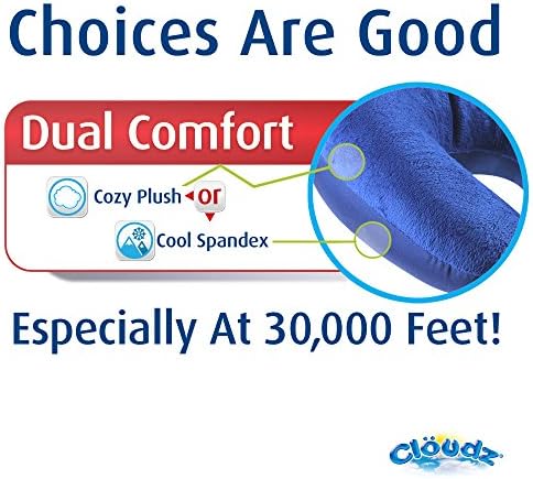 Cloudz Kids Dual Comfort Microbead Airplane Travel Neck Pillow. Super Soft Cozy - Image 5