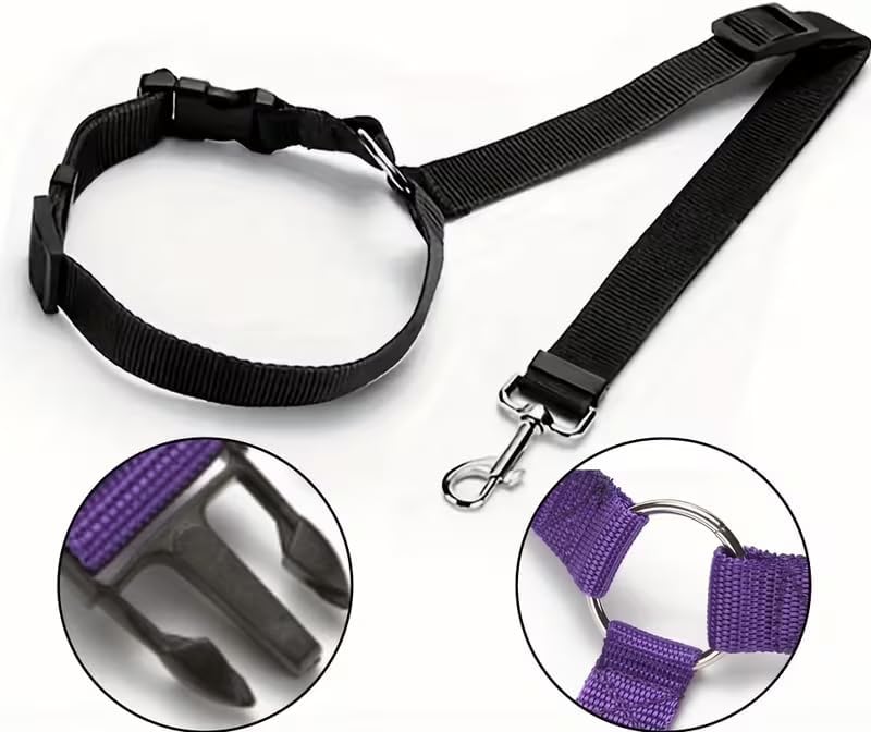 Pet Dog Cat Seat Belts Adjustable Safety Leads Vehicle Seatbelt Harness Car - Image 3