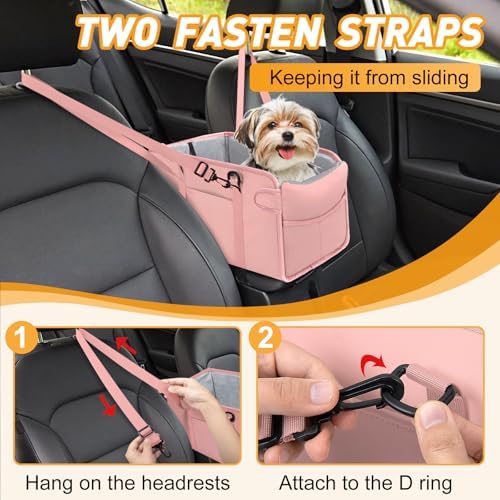 Portable Dog Car Seat for Small Dogs, Puppy Car Seat - Image 5