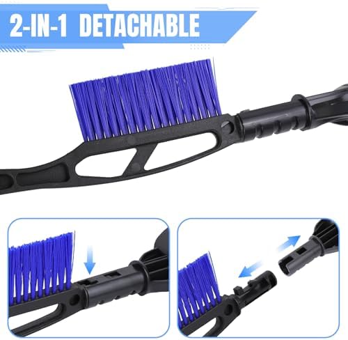 wuyaoyao Snow Brush & Ice Scraper, 2 in 1 Detachable Ice Scrapers - Image 3