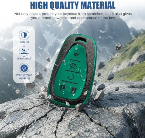 for Chevy Key Fob Cover, 5 Buttons TPU Leather Texture Key Cover - Image 3