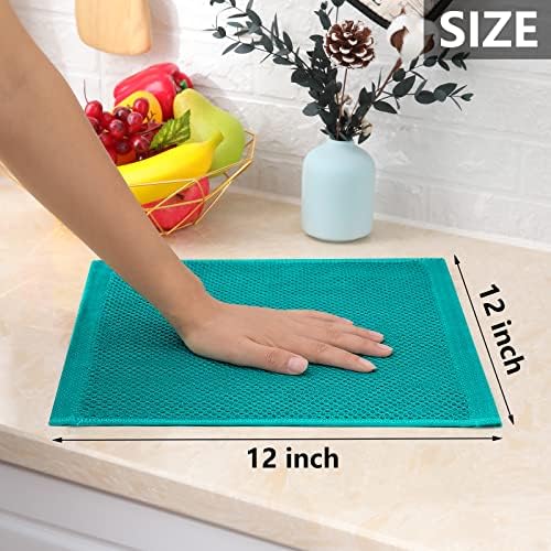 Homaxy 100% Cotton Waffle Weave Kitchen Dish Cloths 8-Pack - Image 5