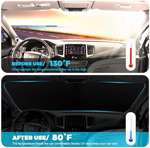 Foldable Front Windshield Sunshade fit - Image 5