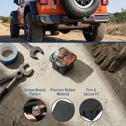 Rich Cats Tow Hitch Covers Heavy Duty Rubber Trailer Hitch Cover 2" Receiver - Image 3