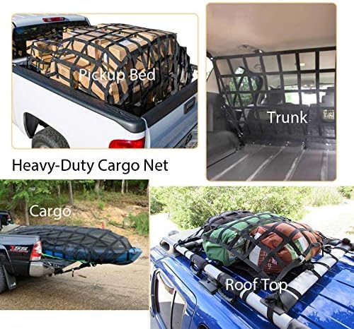 Cargo Net for Pickup Truck Bed Adjustable Cross Strap Competiable Tailgate - Image 4
