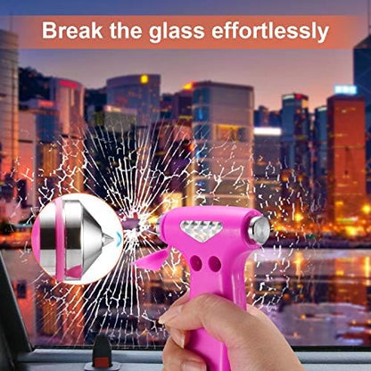 THINKWORK 2PC 3-in-1 Pink Car Safety Hammer Gift - Image 7