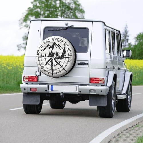 Not All Those Who Wander are Lost Spare Tire Cover Wheel Protectors Waterproof - Image 7