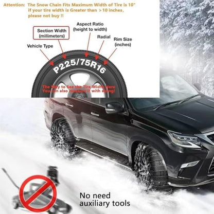 Tire Traction Straps Adjustable Anti-Skid Winter Car Grips - Image 7