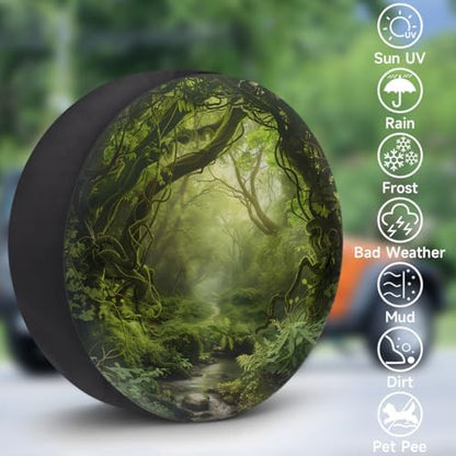 Forest Spare Tire Cover 16in Spare Wheel Covers Tire Storage Cover - Image 3