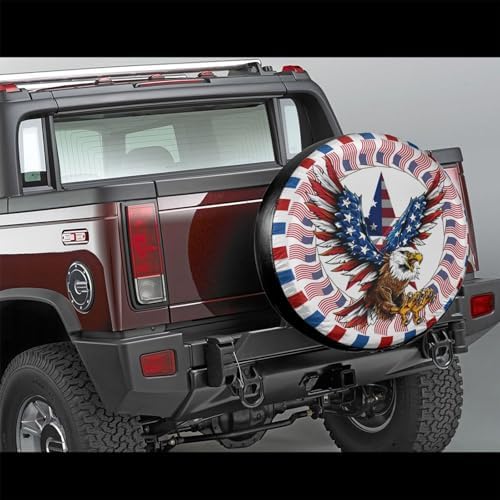 American Eagle Spare Tire Cover Waterproof Sun Protection Fit 17 Inches - Image 5