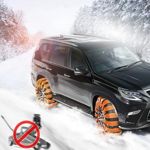10pcs Auto Anti Skid Straps Vehicle Tire Grip Straps Set Offering on Snow - Image 6
