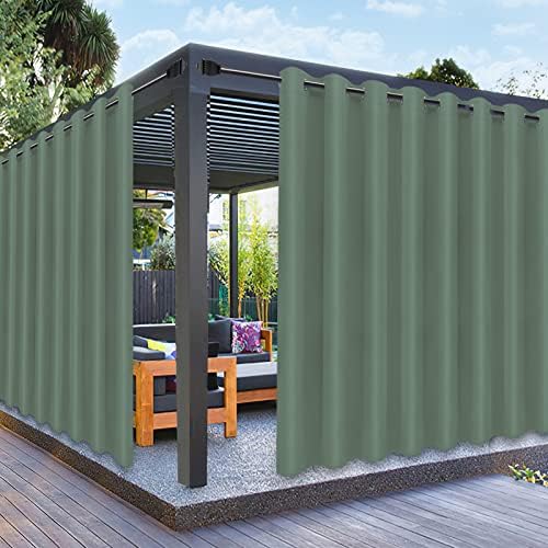 PureFit Outdoor Curtains for Patio Waterproof Weatherproof Outside Curtains by PureFit