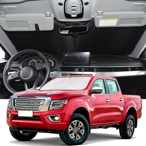 Windshield Sunshade for Nissan Frontier 2005-2021 Sun Shade 4 Layers by ZOIBVCARSUNSHADE