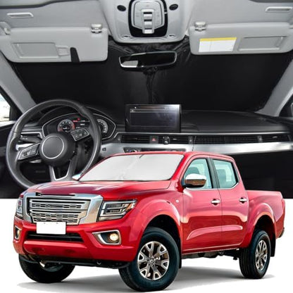 Windshield Sunshade for Nissan Frontier 2005-2021 Sun Shade 4 Layers by ZOIBVCARSUNSHADE