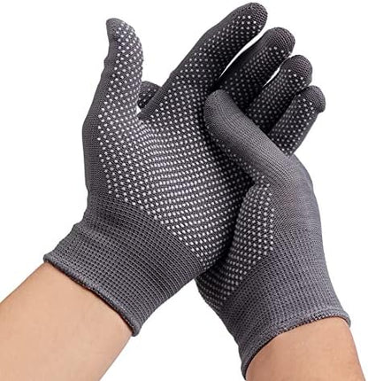 COOHORN 12Pairs Work Gloves Anti-slip Knitted Stretchy Cloth Glove Thin Moist - Image 3