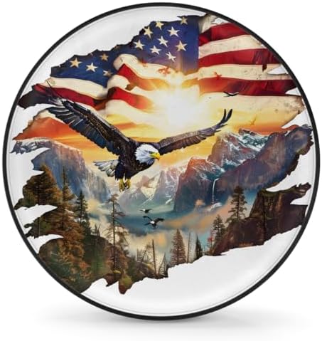 Eagle Spare Tire Cover 16in Spare Wheel Covers Tire Storage Cover by YoYoYuchong