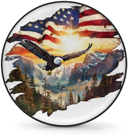 Eagle Spare Tire Cover 16in Spare Wheel Covers Tire Storage Cover by YoYoYuchong