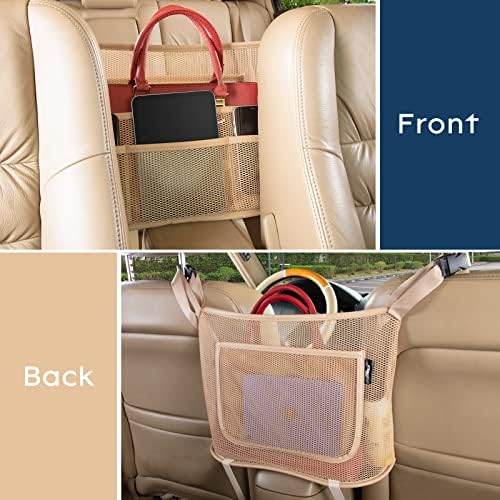 eing Car Organizers and Storage Mesh Bag, Purse Holder, Car Net Pocket Handbag - Image 3