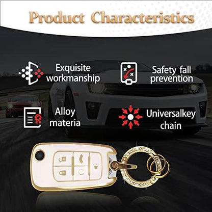 Vrasly Compatible with Chevy Key Fob Cover with Keychain Lanyard - Image 3