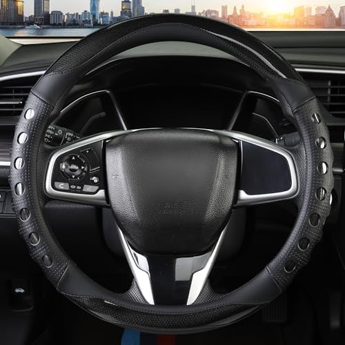 PU Leather Car Steering Wheel Cover - Image 2