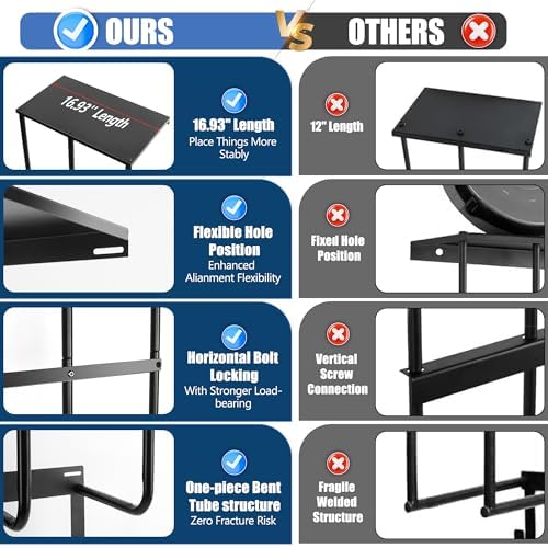 2 Pack Camping Chair Storage for Garage, Metal Camping Chair Rack for Garage - Image 4