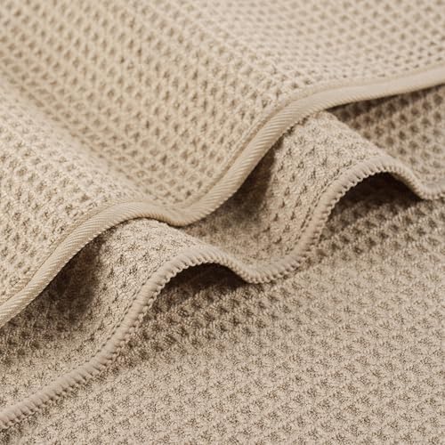 MICROFI Waffle Weave Bath Towel Set, Microfiber, 4 Pieces, Quick Dry, - Image 3