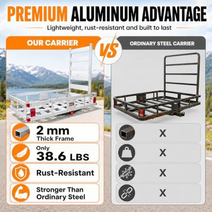 500 lb Trailer Hitch Cargo Carrier - Image 4