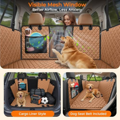 URPOWER Hard Bottom Dog Car Seat Cover, Back Seat Extender - Image 3