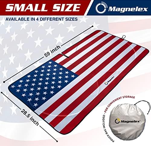 Magnelex American Flag Windshield Sun Shade, High-Resolution Car Sun Shield - Image 2